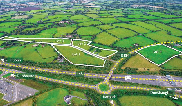 Approx. 43.4 acres with two residences and outbuildings (in lots) Near Dunboyne