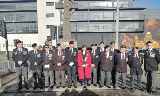 Ceremonies held to mark centenary of unveiling of Drogheda Cenotaph