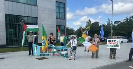 Pro-Palestine Protesters Highlight Lack of Action By EU and Politicians At Flag Raising Event