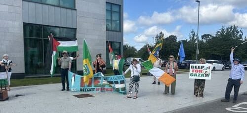 Pro-Palestine Protesters Highlight Lack of Action By EU and Politicians At Flag Raising Event