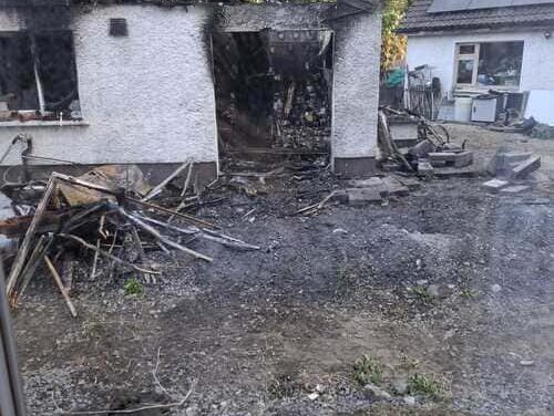 Ashbourne Family Home Destroyed In Fire