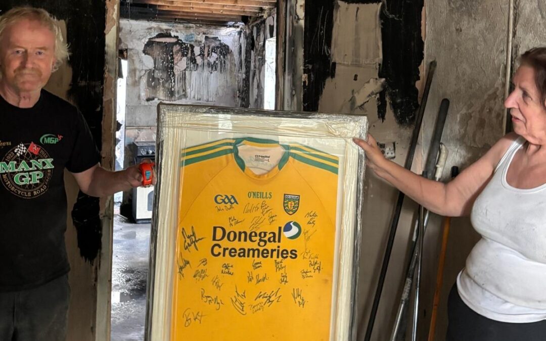 Donegal Signed Jersey Survives Devastating House Fire Near Ashbourne